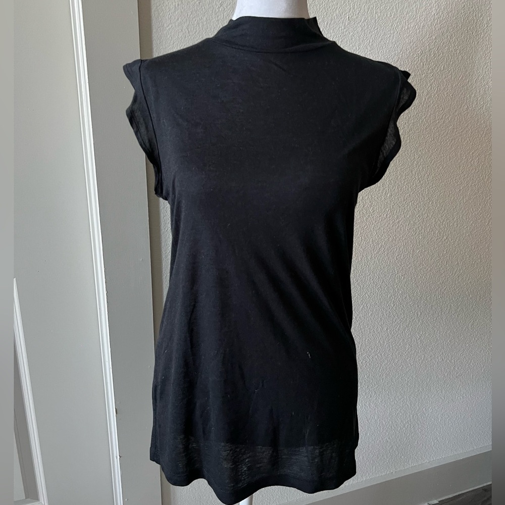IRO Black Sleeveless Fitted Muscle Tee